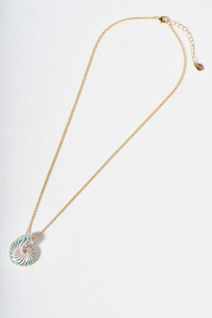 Carraig Donn Green & Pink Shell Necklace