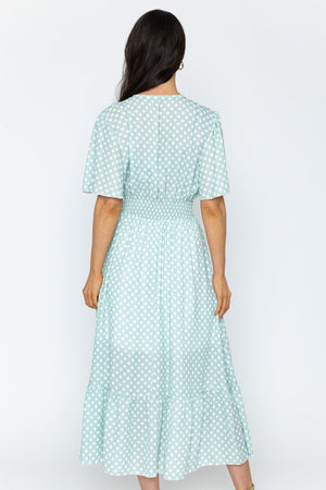 Carraig Donn Green Short Sleeve Julia Midi Dress