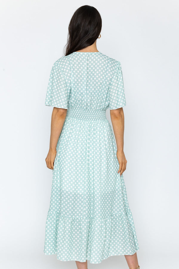 Carraig Donn Green Short Sleeve Julia Midi Dress