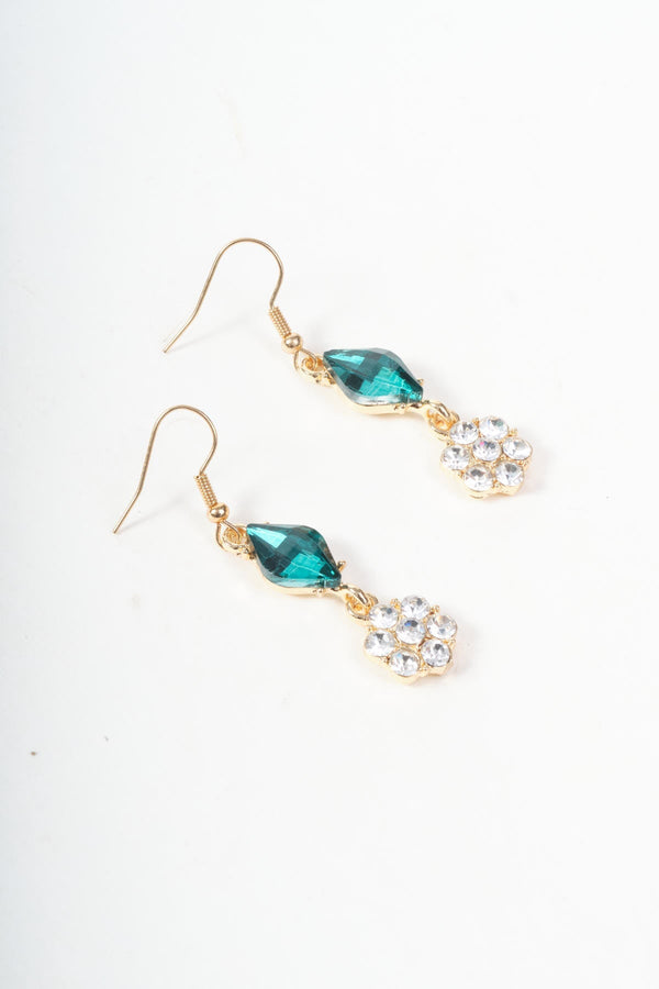 Carraig Donn Green Stone Drop Earrings