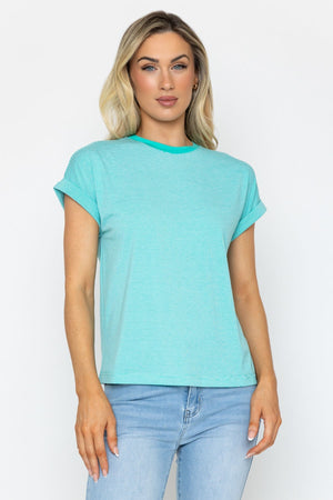 Carraig Donn Green Striped T-Shirt