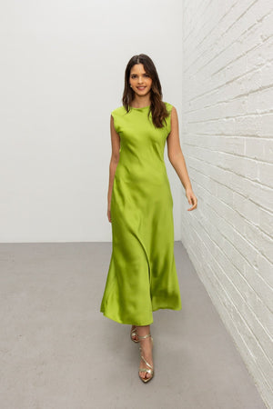Green Vanessa Midi Dress