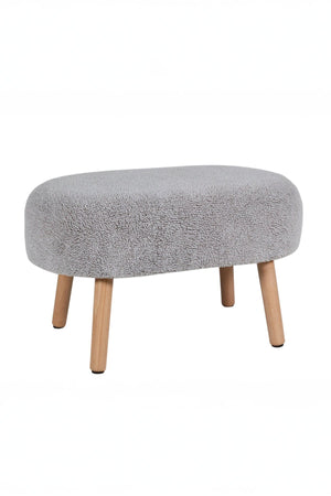 Carraig Donn Grey Boucle Stool With Legs