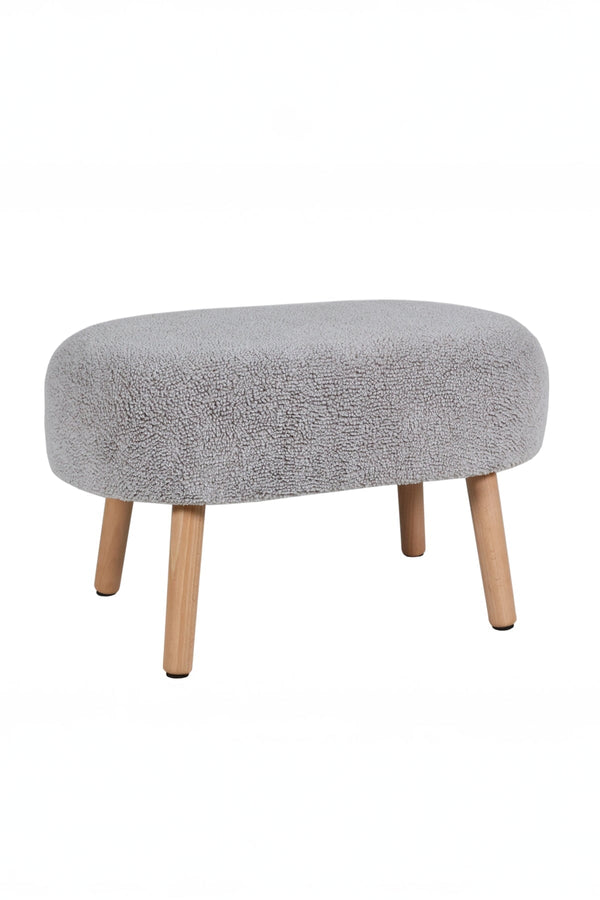 Carraig Donn Grey Boucle Stool With Legs