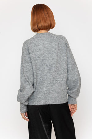 Carraig Donn Grey Embellished Knit Jumper