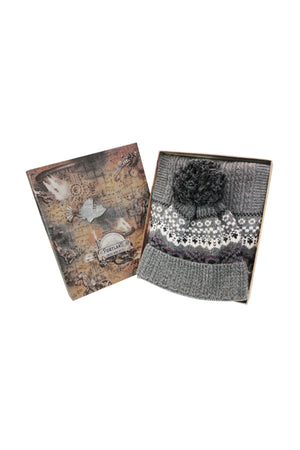Carraig Donn Grey Men's Hat & Scarf Gift Set