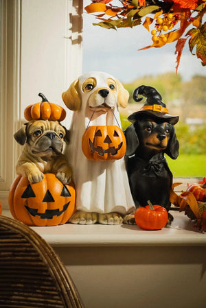 Carraig Donn Halloween Dog Figurines