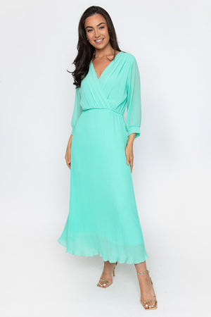Carraig Donn Hannah Midi Dress in Aqua