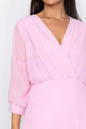Carraig Donn Hannah Midi Dress in Baby Pink
