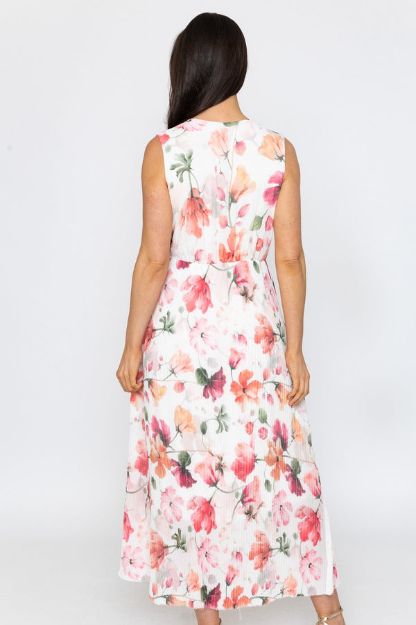 Carraig Donn Hannah Multi Print Sleeveless Midi Dress
