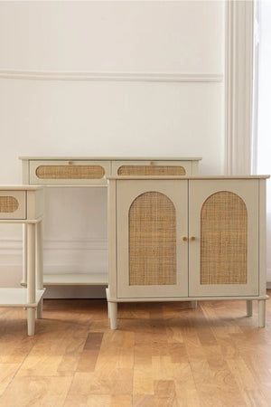 Carraig Donn Hannah Natural Rattan Two-Door Cabinet