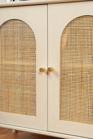 Carraig Donn Hannah Natural Rattan Two-Door Cabinet