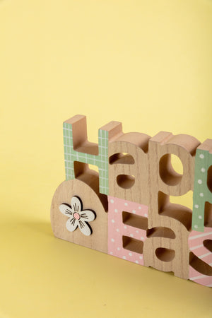 Carraig Donn Happy Easter Plaque with Bunny Design