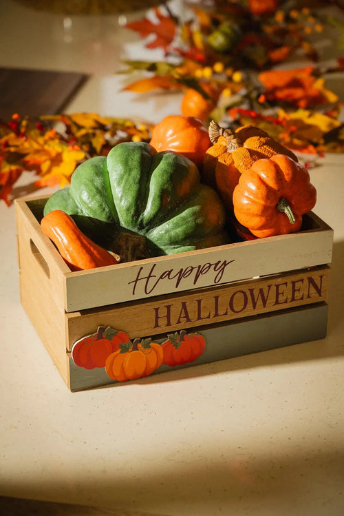Carraig Donn Happy Halloween Harvest Wooden Crate