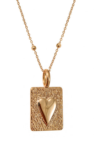 Carraig Donn Heart Design Gold Pendant