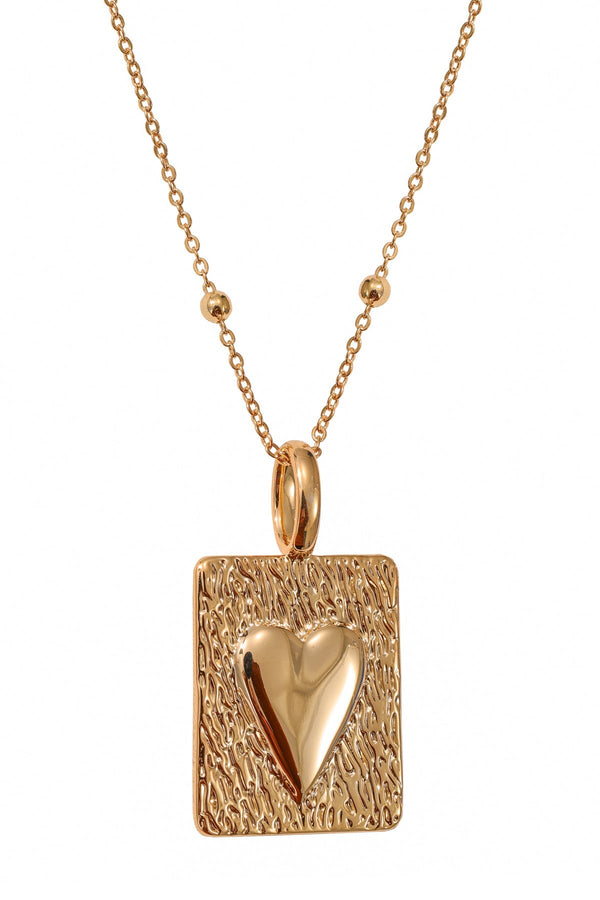 Carraig Donn Heart Design Gold Pendant