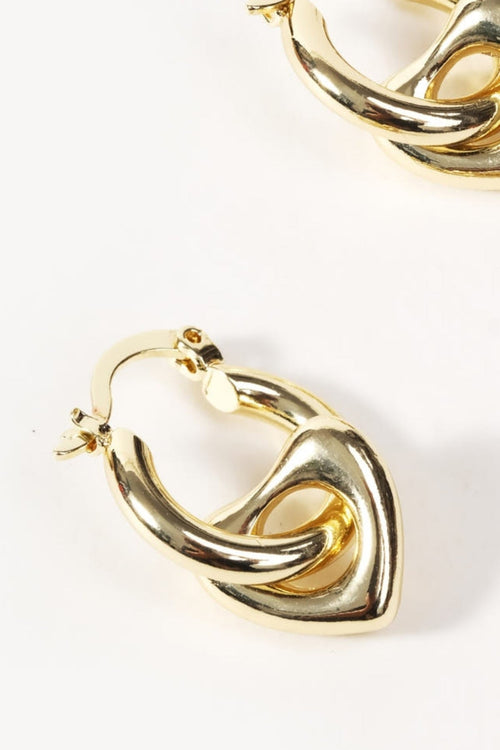 Carraig Donn Heart Drop Loop Earrings