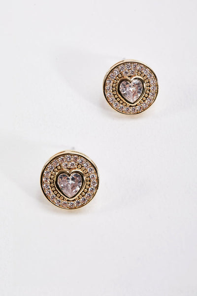 Carraig Donn Heart Shaped Diamond Earrings