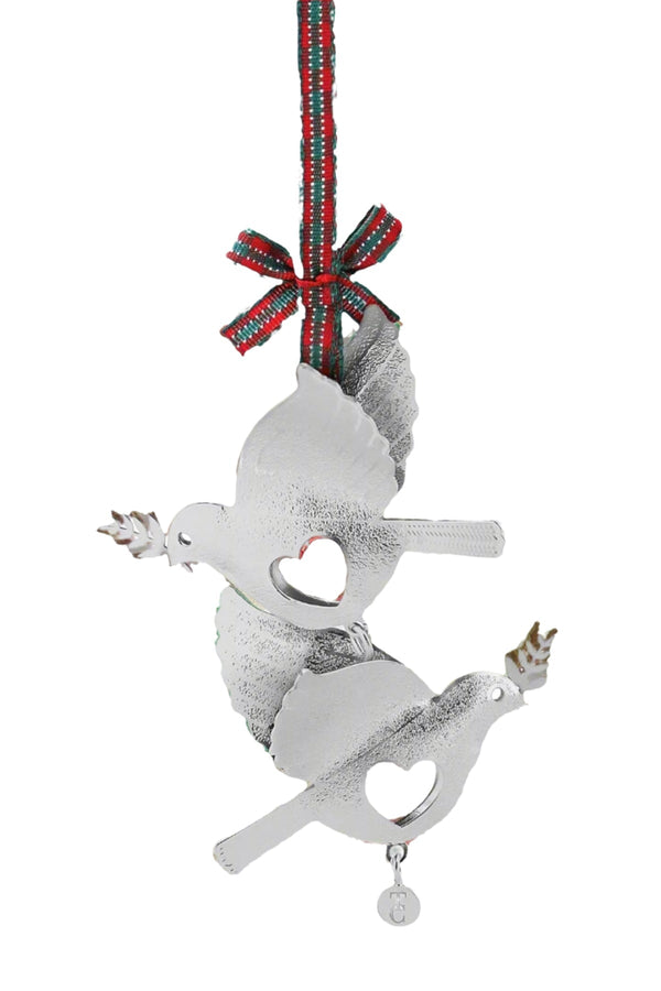 Carraig Donn Heirloom Turtle Doves Christmas Tree Decoration