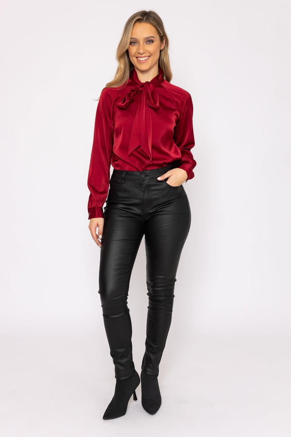Carraig Donn Heritage Blouse in Red