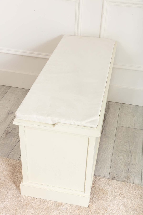 Carraig Donn Hetty Cream Bench With Drawers