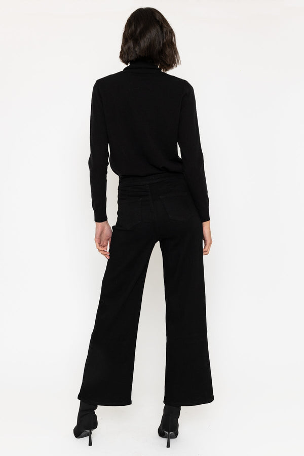 Carraig Donn High Waist Stretch Jeans With Gold Buttons