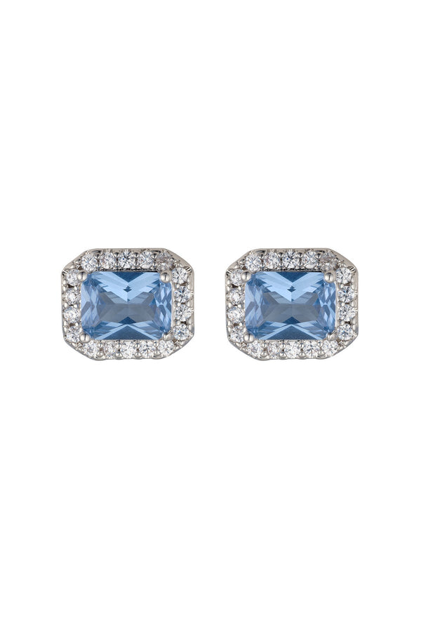 Carraig Donn Horizontal Light Blue Crystal Earrings