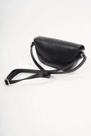 Carraig Donn Horse Bit Detail Black Crossbody Bag