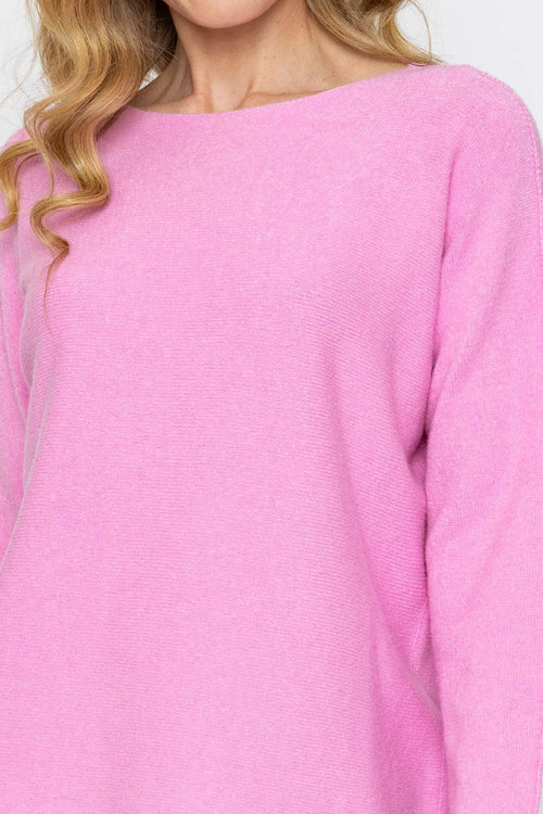 Carraig Donn Hot Pink Plain Knit Jumper
