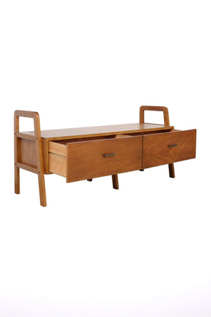 Carraig Donn Hugo Wooden Media Stand with 2 Drawers