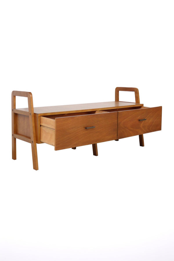 Carraig Donn Hugo Wooden Media Stand with 2 Drawers
