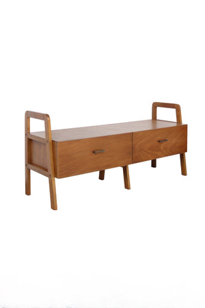 Carraig Donn Hugo Wooden Media Stand with 2 Drawers