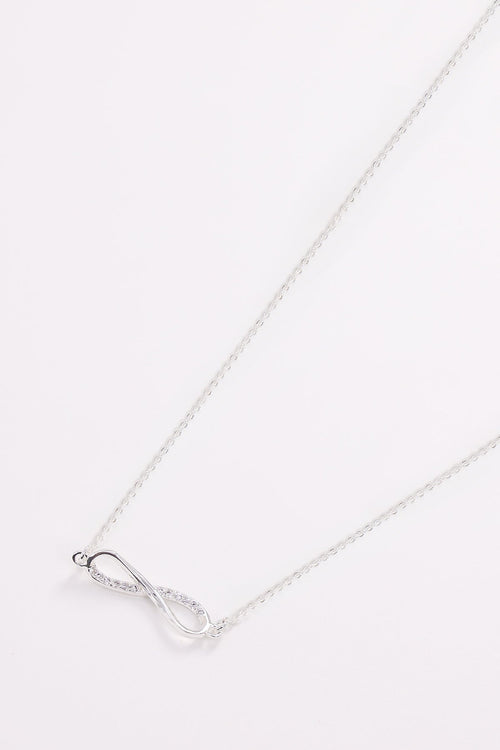Infinity Necklace in Silver