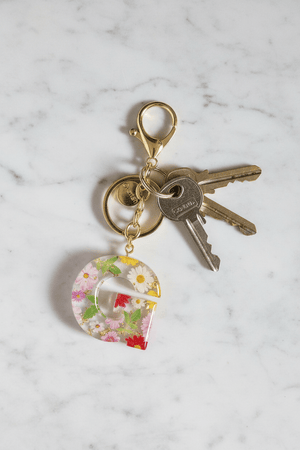 Carraig Donn Initial "G" Handbag Charm Keyring