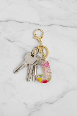 Carraig Donn Initial "J" Handbag Charm Keyring