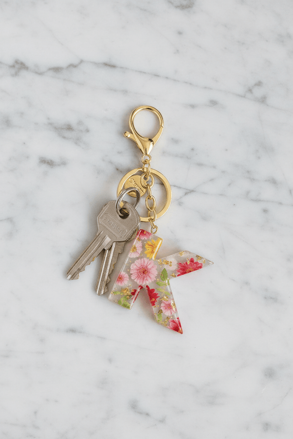 Carraig Donn Initial "K" Handbag Charm Keyring