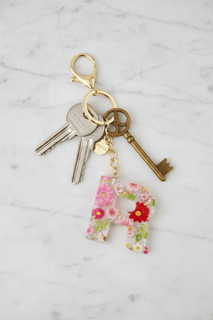 Carraig Donn Initial "R" Handbag Charm Keyring
