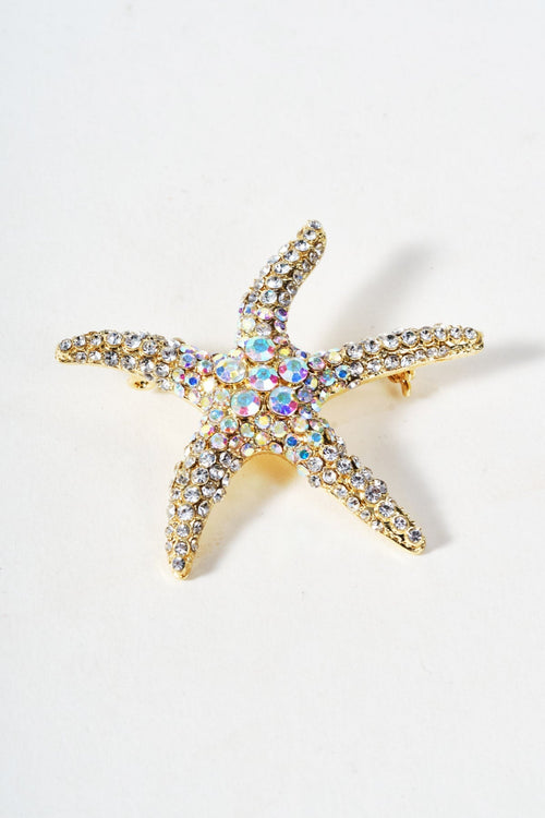 Carraig Donn Iridescent Starfish Brooch