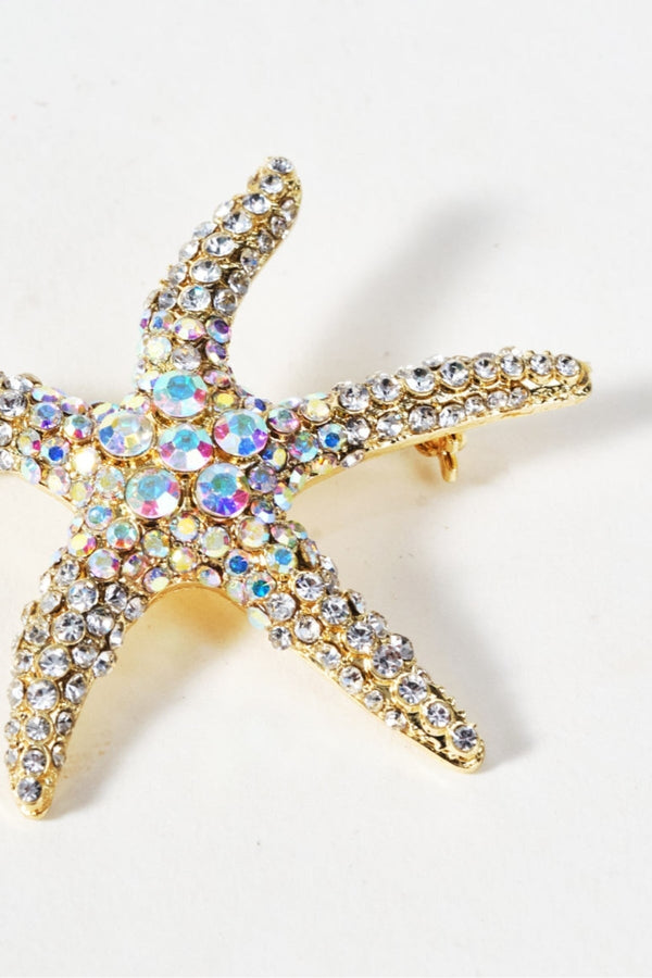 Carraig Donn Iridescent Starfish Brooch