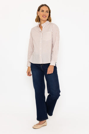 Carraig Donn Isabel Wide Leg Denim Trousers