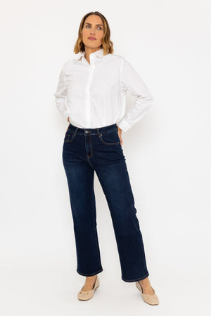 Carraig Donn Isabel Wide Leg Denim Trousers