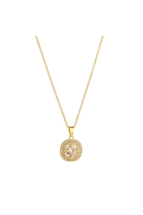 Ivanna Champagne CZ Necklace