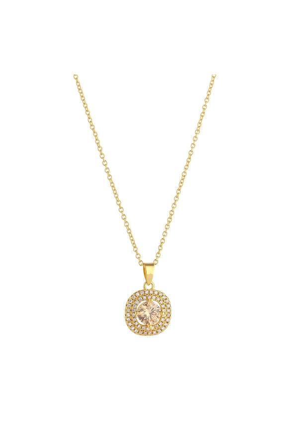 Carraig Donn Ivanna Champagne CZ Necklace