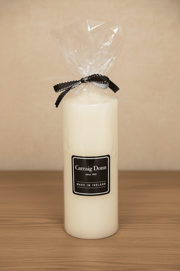 Carraig Donn Ivory Pillar Candle 21cm