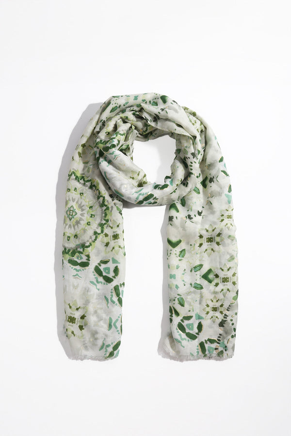Carraig Donn Khaki Abstract Animal Print Scarf