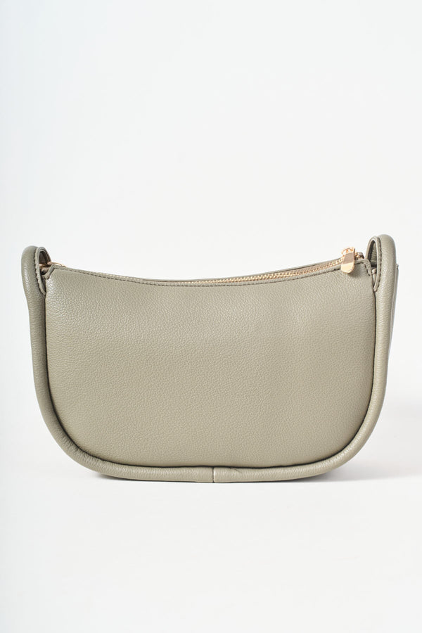 Carraig Donn Khaki Crescent Crossbody Bag
