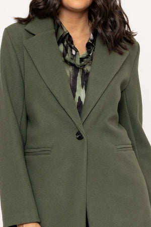 Carraig Donn Khaki One Button Coat