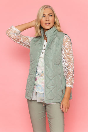 Carraig Donn Khaki Quilted Gilet