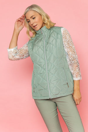 Carraig Donn Khaki Quilted Gilet