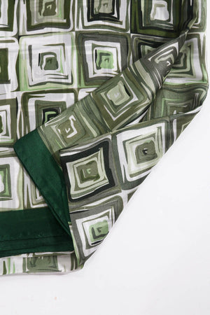 Carraig Donn Khaki Square Print Scarf